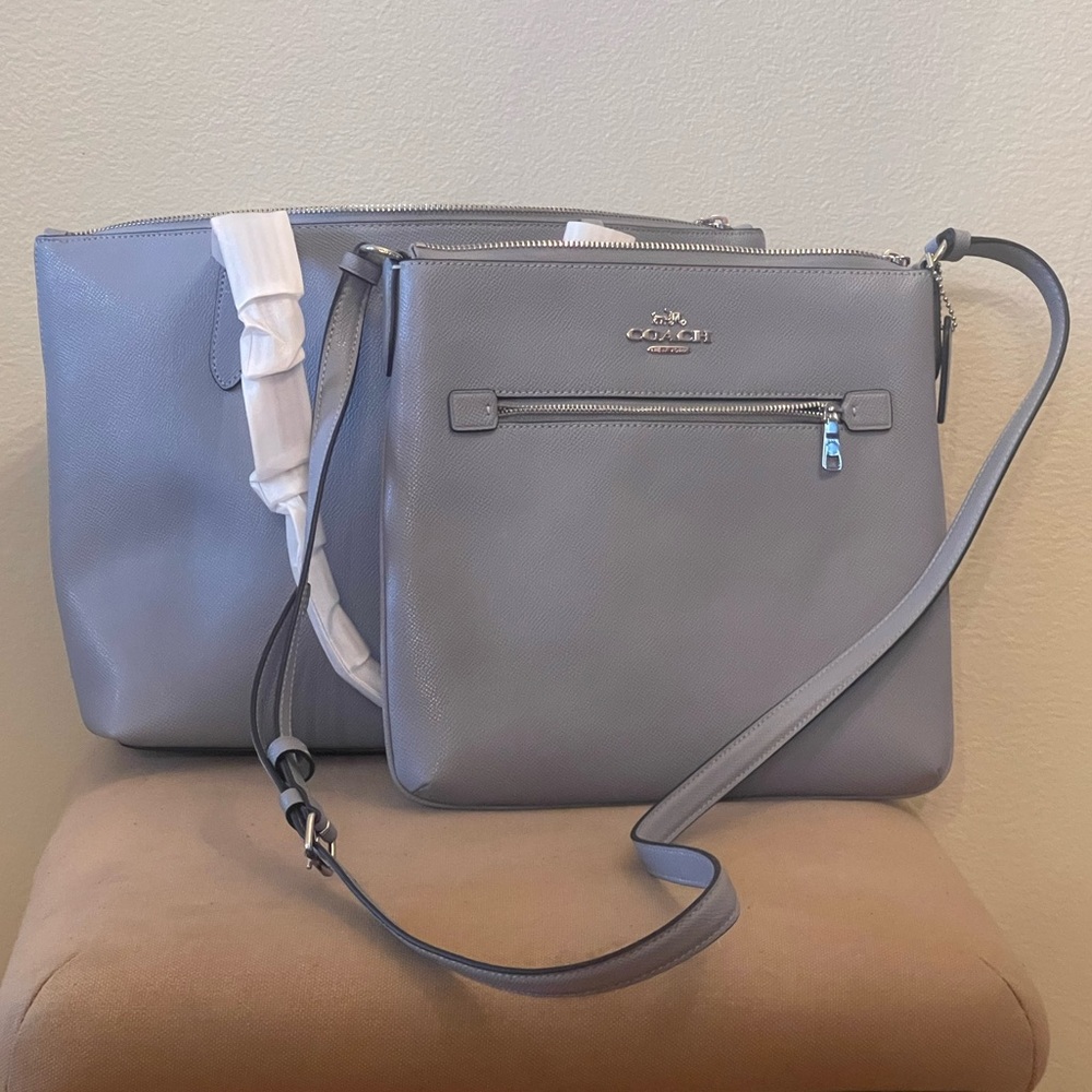 Coach Signature Tote and File Crossbody